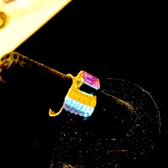 Silpada retired sterling silver and amethyst new ring. Used for display only. - Picture 3 of 4